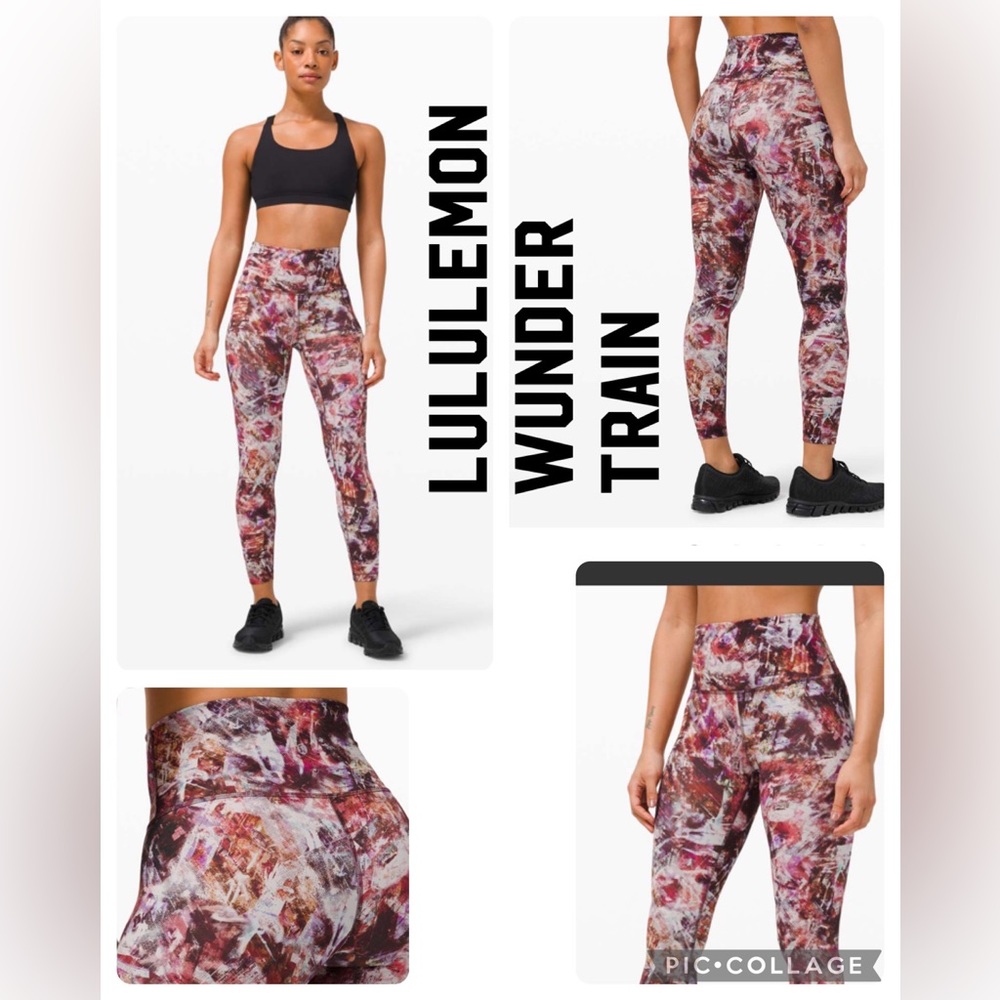 Lululemon Wunder Train High Rise Tight. urbantricity  Multi Color.